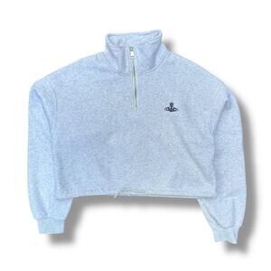Vivienne Westwood Quarter Zip Cropped Top
